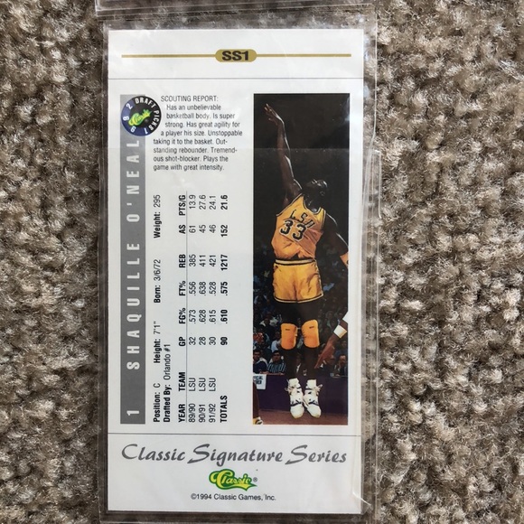Shaquille O'Neal 1994 Classic Futures Limited Lot - Picture 12 of 12